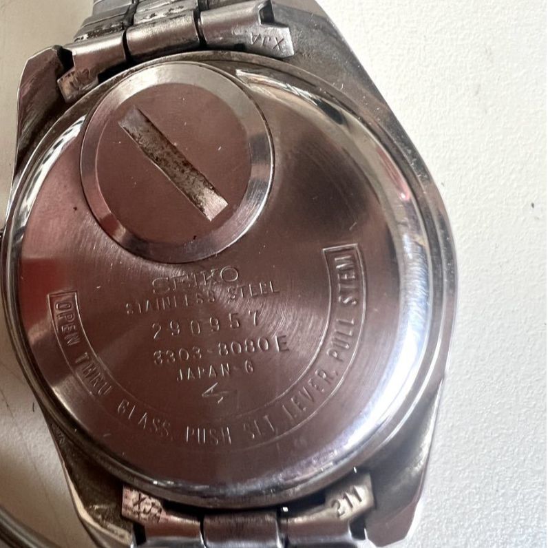 ☆ SEIKO セイコー EL-330 3303-8080E電磁テンプ 3針 デイデイト