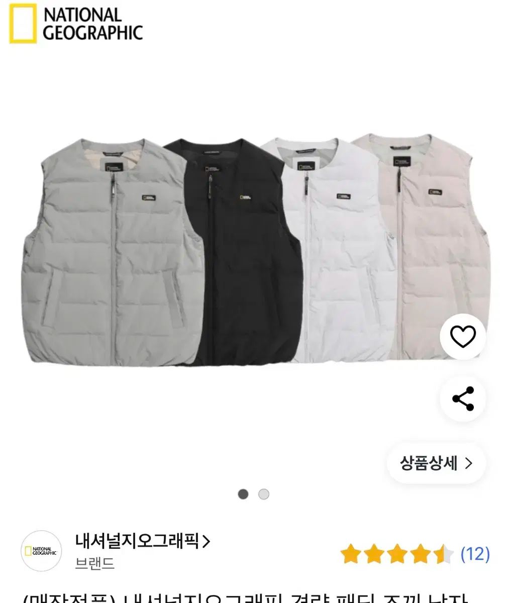 ナショナル ベスト ダウンジャケット 出品