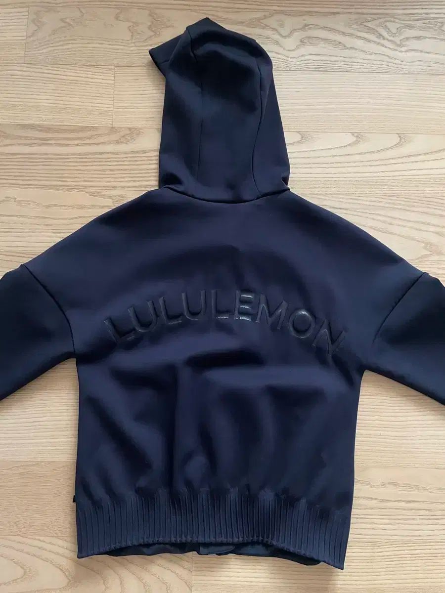 lululemon ルルレモン ネイビー フードジップアップ 44 55