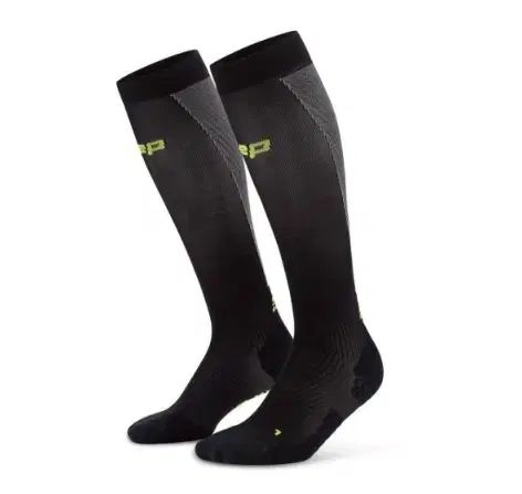 CEP コア ラン ウルトラライト ソックス V4 ブラック|グレー レディース 3サイズ 靴下