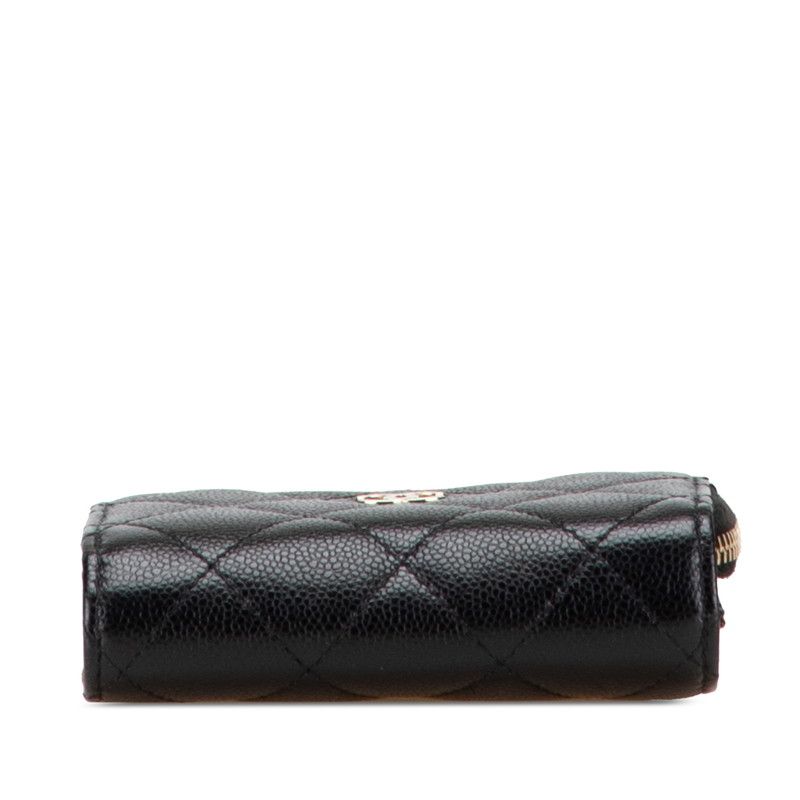 希少☆CHANEL シャネル キャビアスキン レザーベルト ココマーク 黒 シャネル マトラッセ ココマーク ブラック キャビアスキン