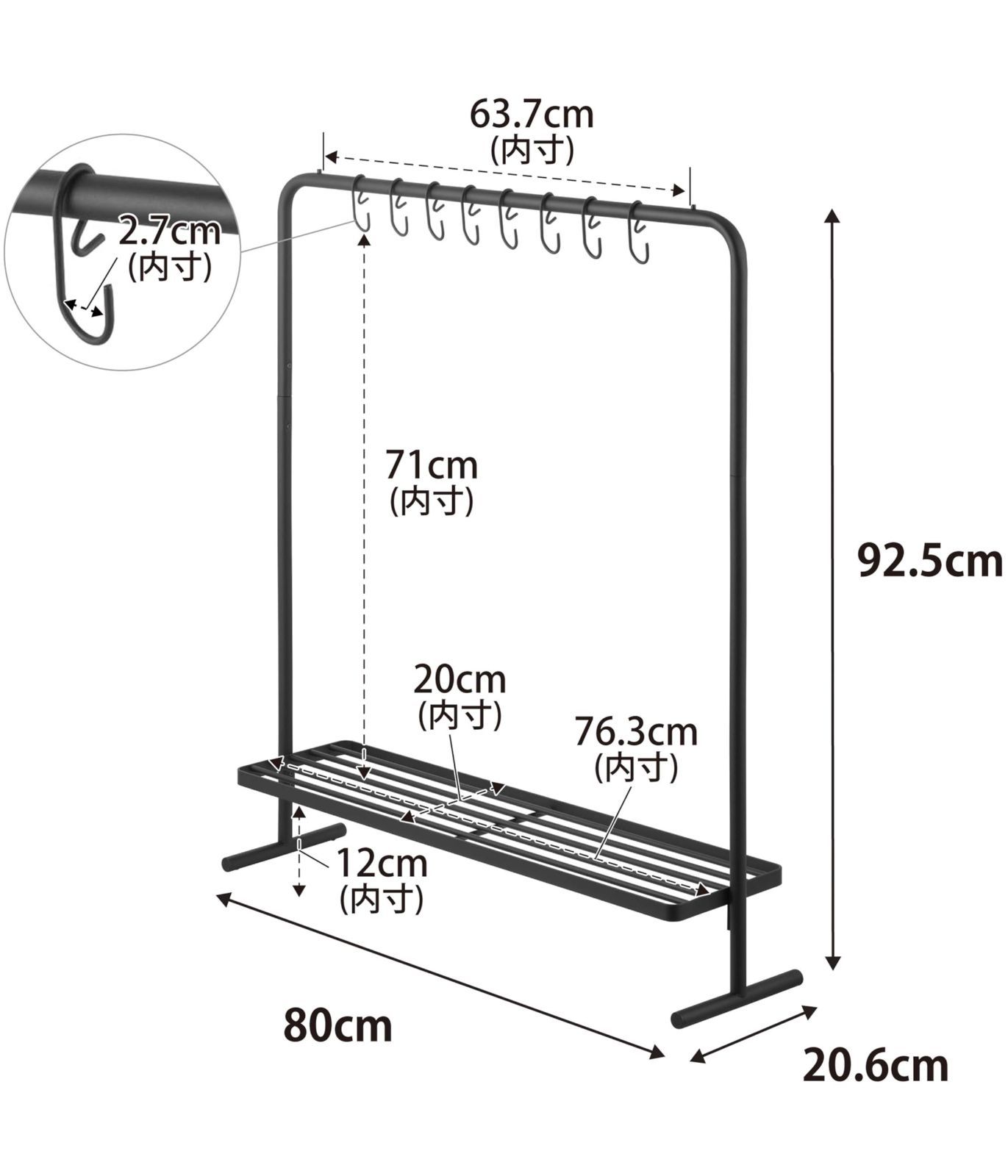ハンガーラック バッグ