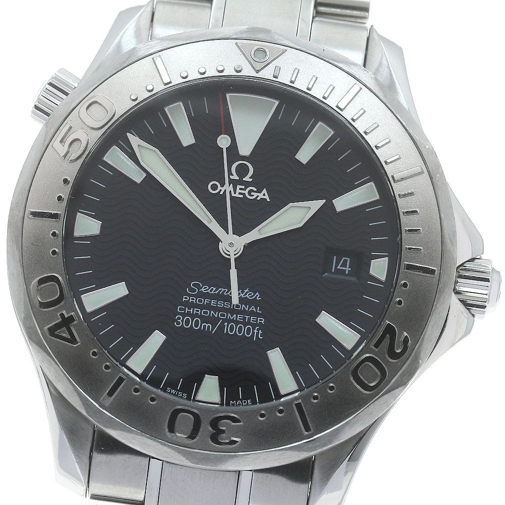 オメガ OMEGA 2230.50 シーマスター300 WGベゼル 自動巻き メンズ保証書付き_877171