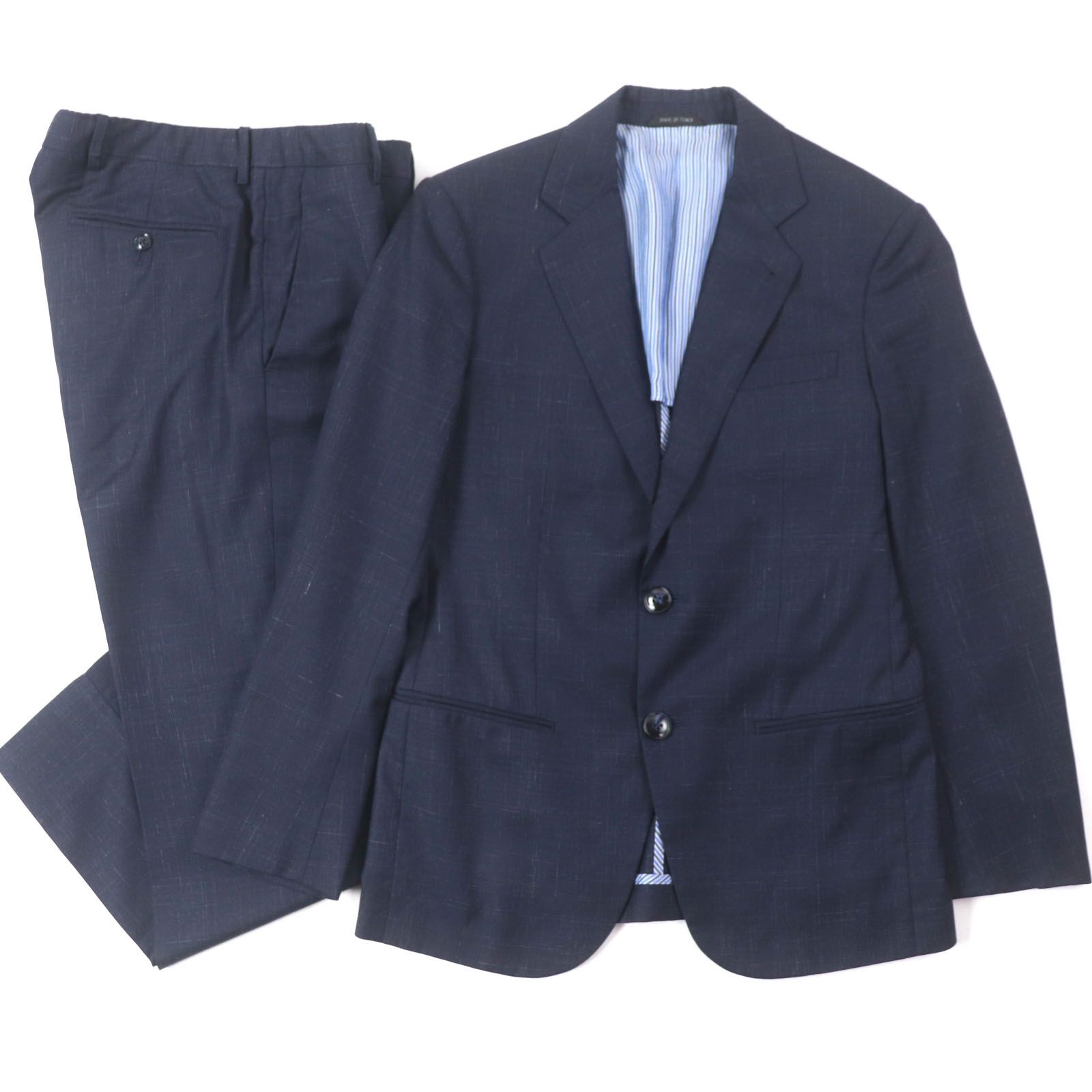 美品 GIORGIO ARMANI SOHO 濃紺スーツ 極美品▽GIORGIO ARMANI ジョルジオアルマーニ 2019年製 SOHO 黒