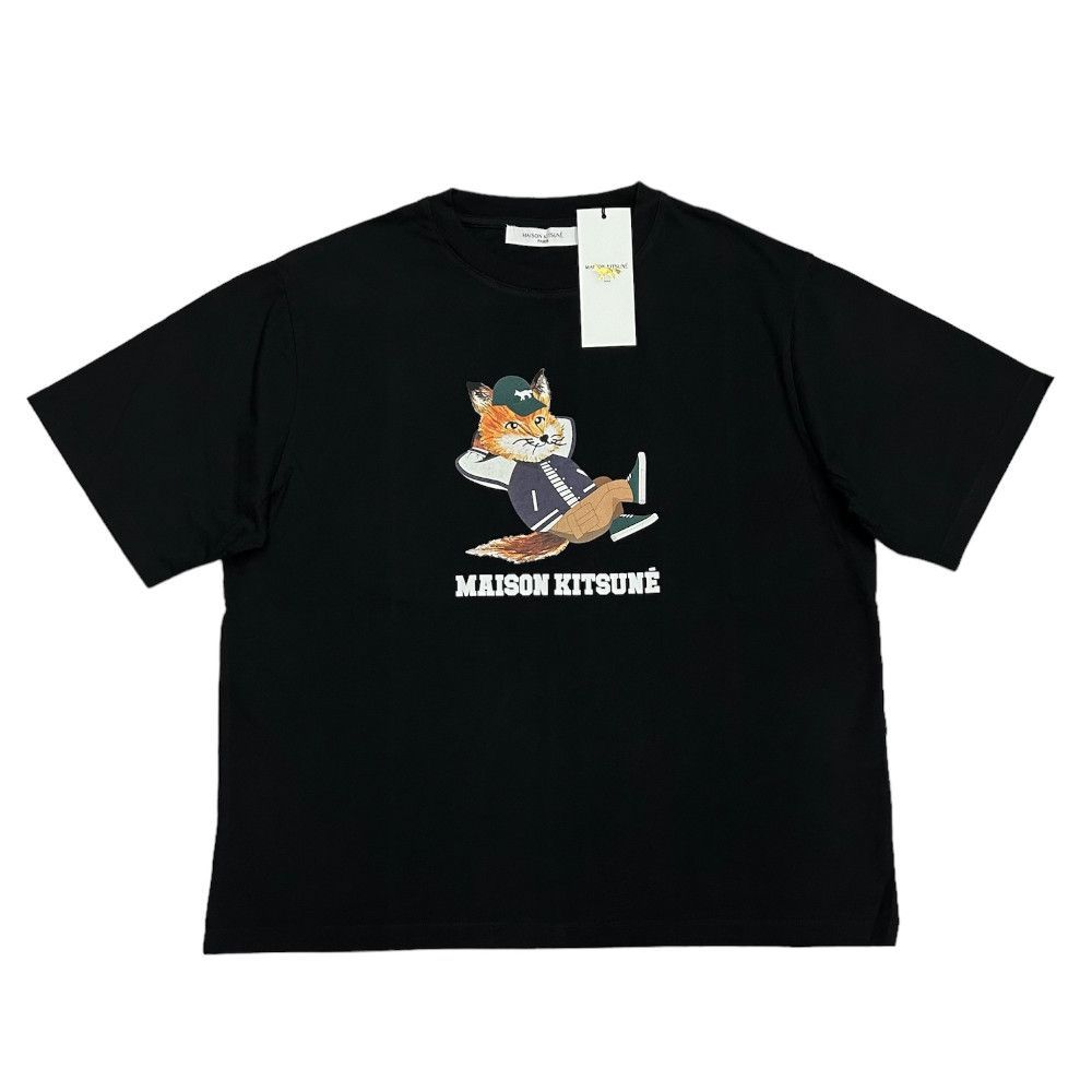 新品 MAISON KITSUNE ドレスド フォックス プリント イージー Tシャツ