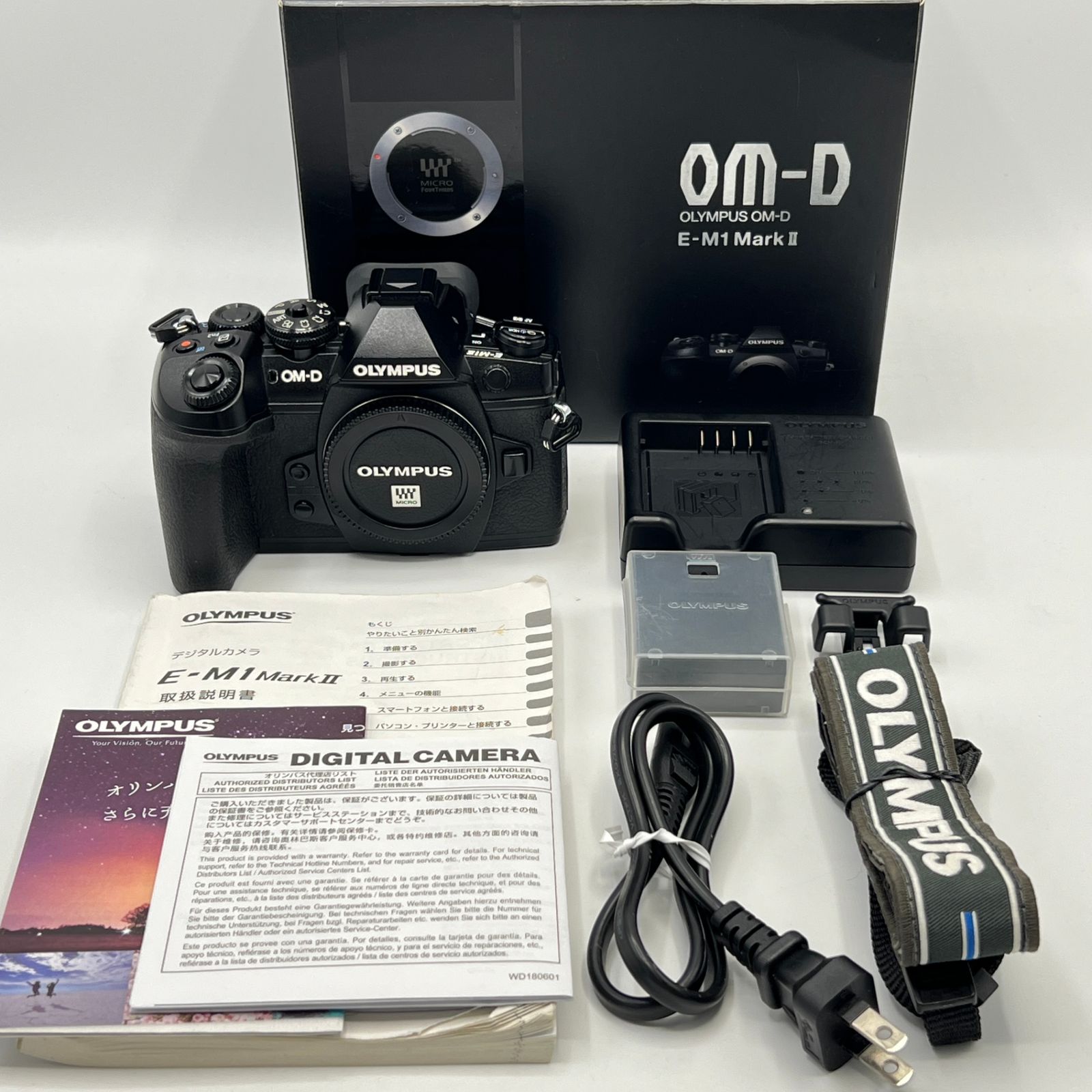 オリンパス OM-D E-M1 Mark II ボディ 予備バッテリー付き ブラック 