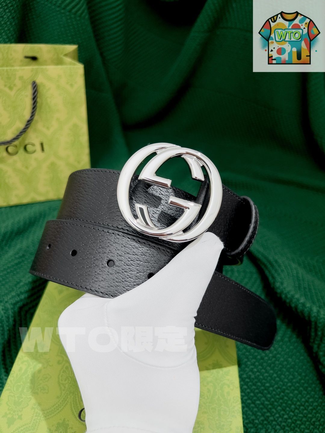 GUCCI ベルト 75cm Gucci 75cm Leather Belt with Ornate Buckle