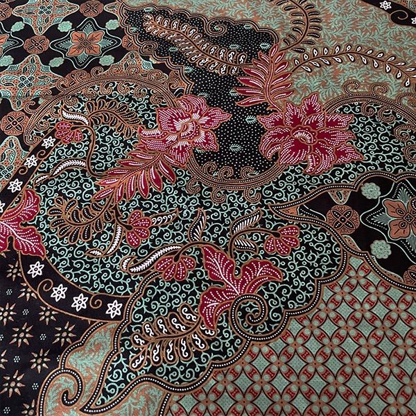 インドネシア バティック布 本 FLOATING THREADS インドネシア