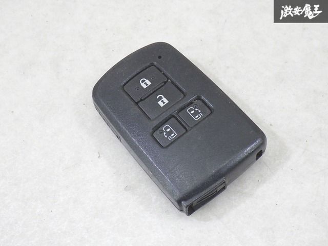 【保証付!】 トヨタ 純正 キーレス リモコンキー 4ボタン 両側パワースライドドア 実働車外し 001-A00733 14FAC-01 カギ キー 鍵 棚1-4-5-C