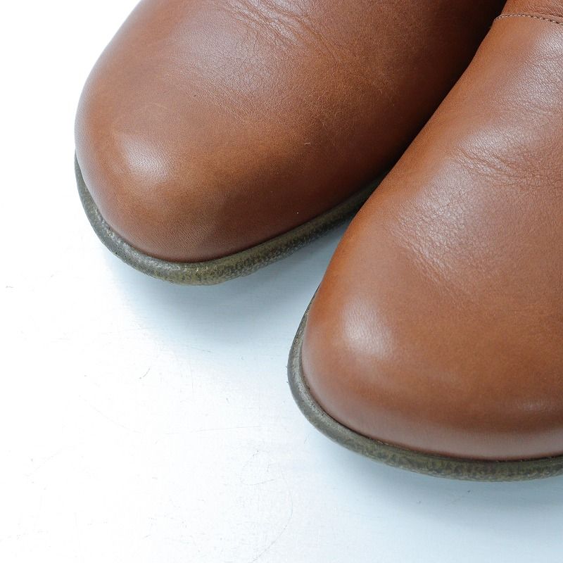美品 ナオト NAOT WAKANA レザーショートブーツ 37/ブラウン 23.5cm 