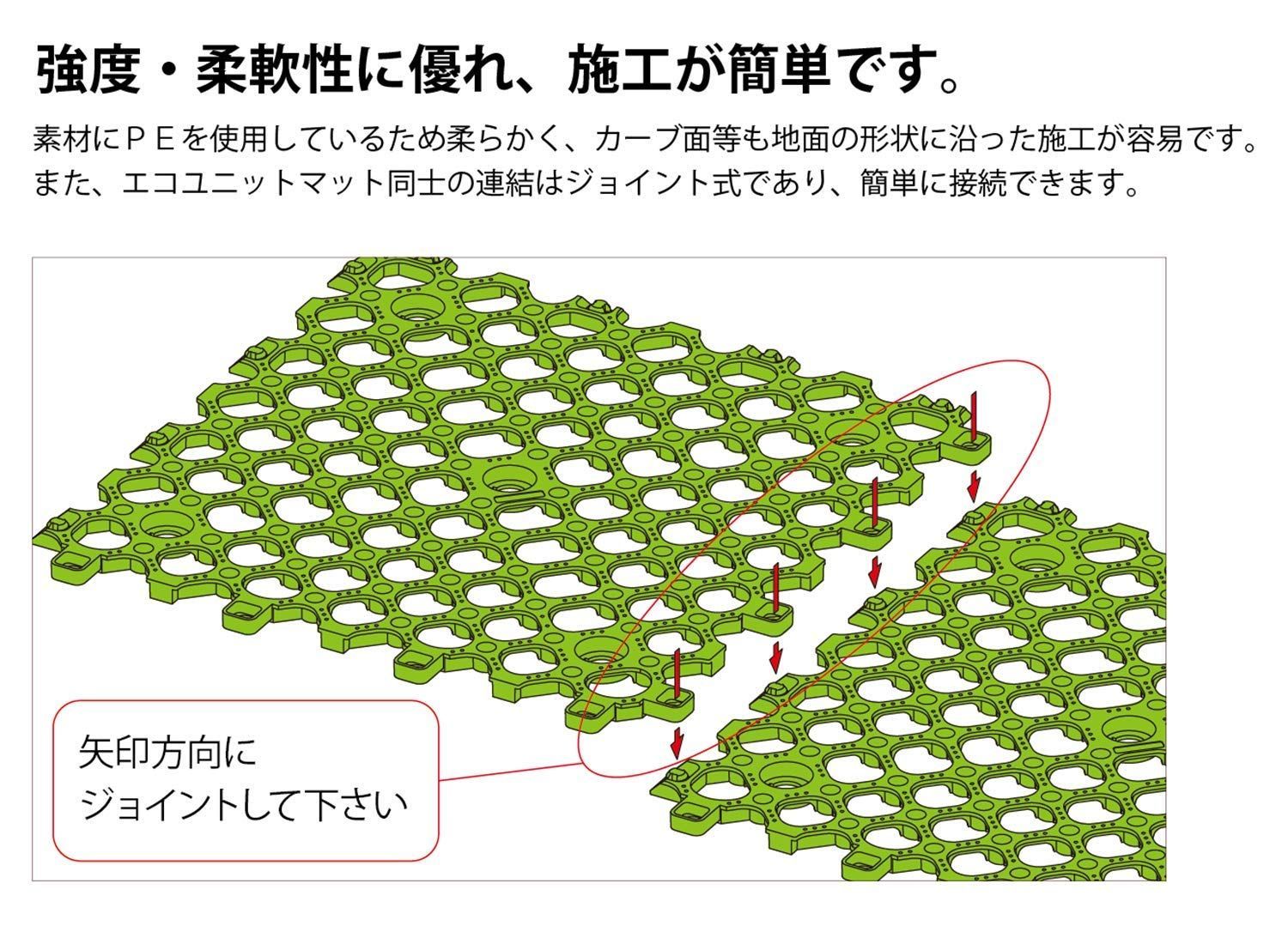 芝生保護材 エコユニットマット