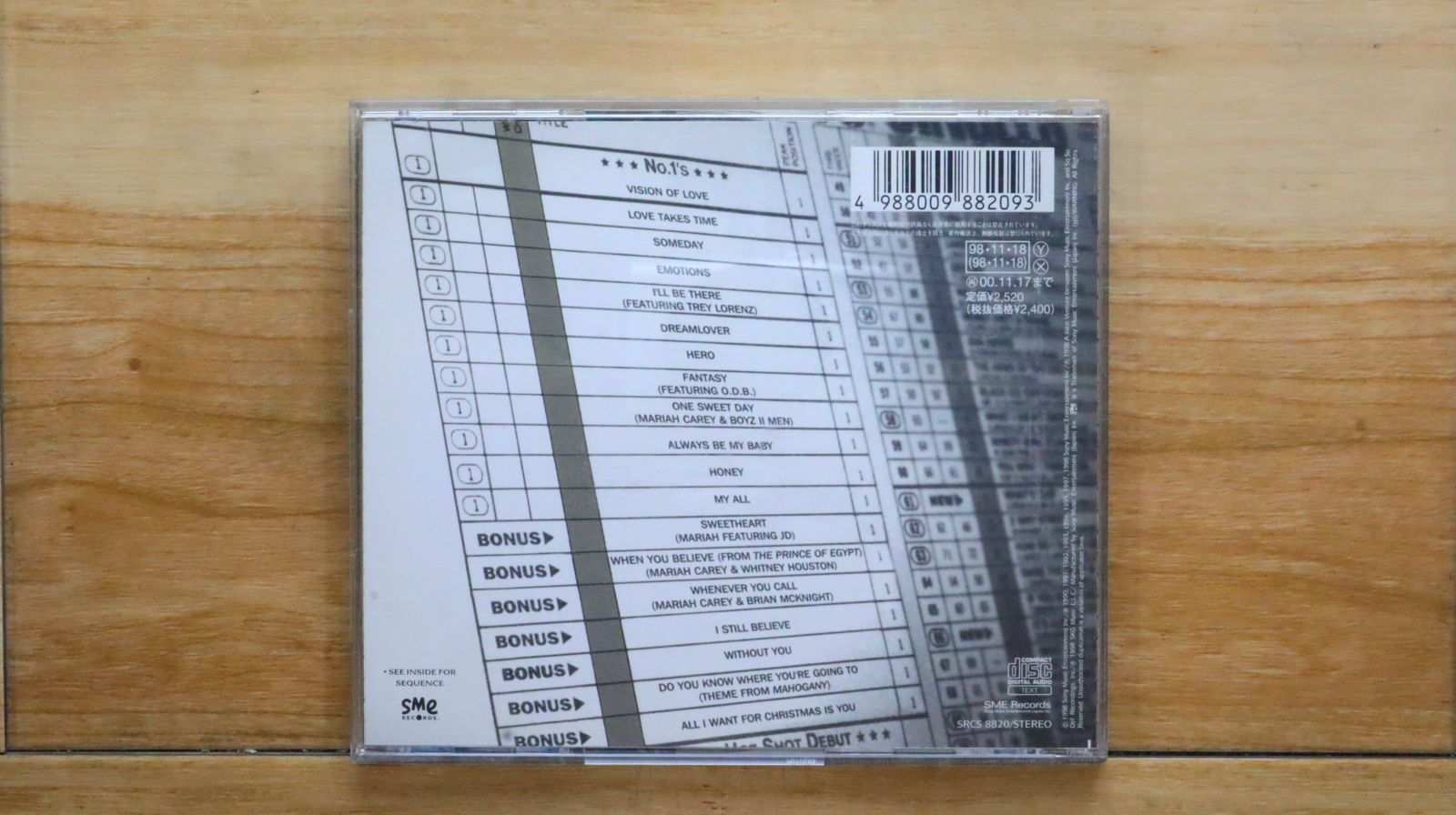 国内盤CD☆マライア・キャリー/Mariah Carey□ The Ones