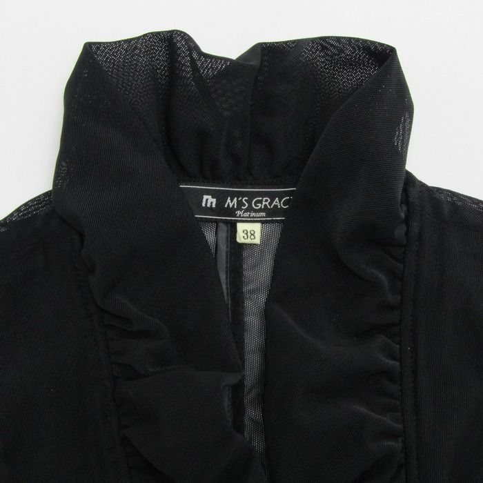 エムズグレイシー フリルジャケット シアー アウター レディース 38  