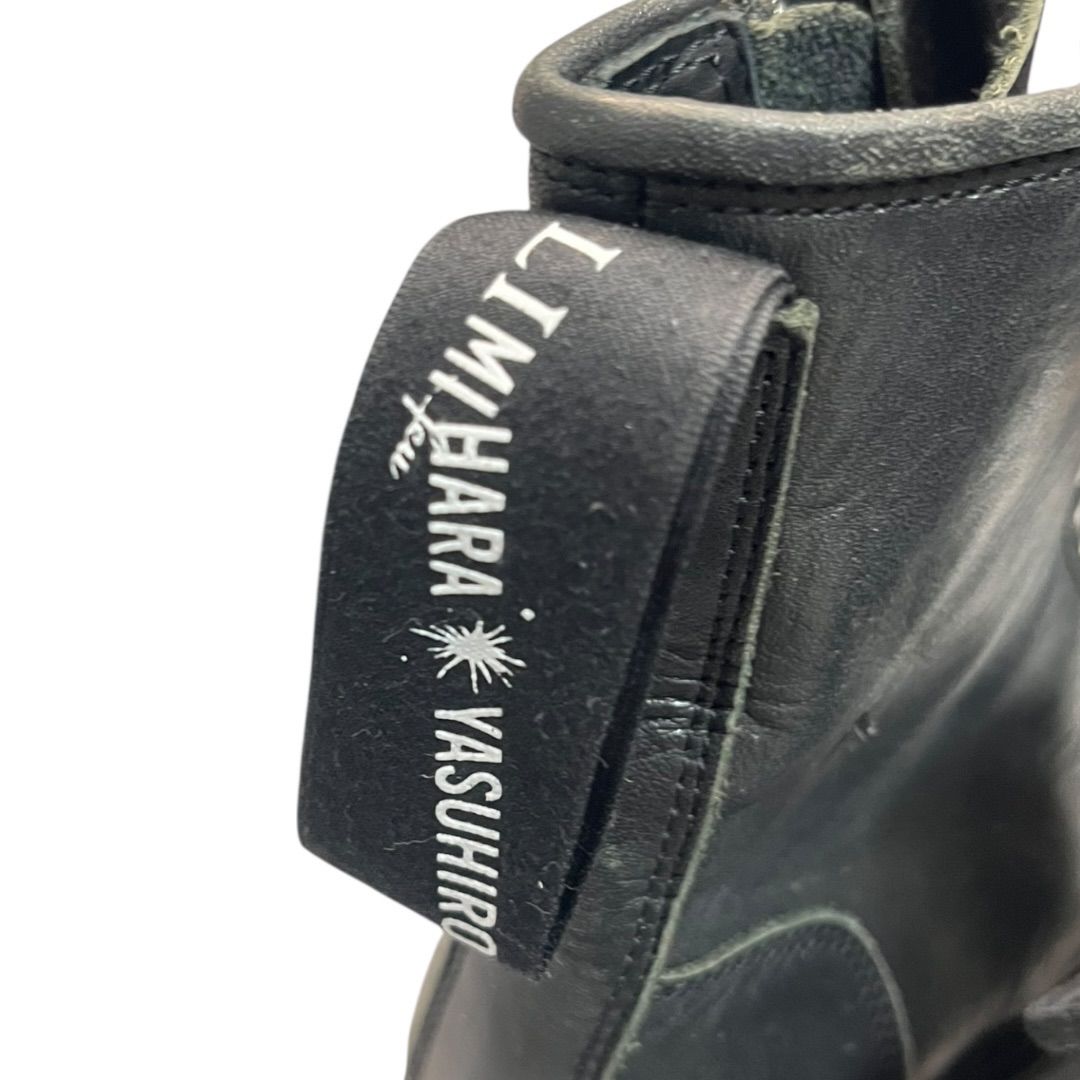 リミ フゥ ミヤハラヤスヒロ コラボ ブーツ XS 23.5cm 編み上げ インソール ブラック WWW_MORNINGWALKER_COM
