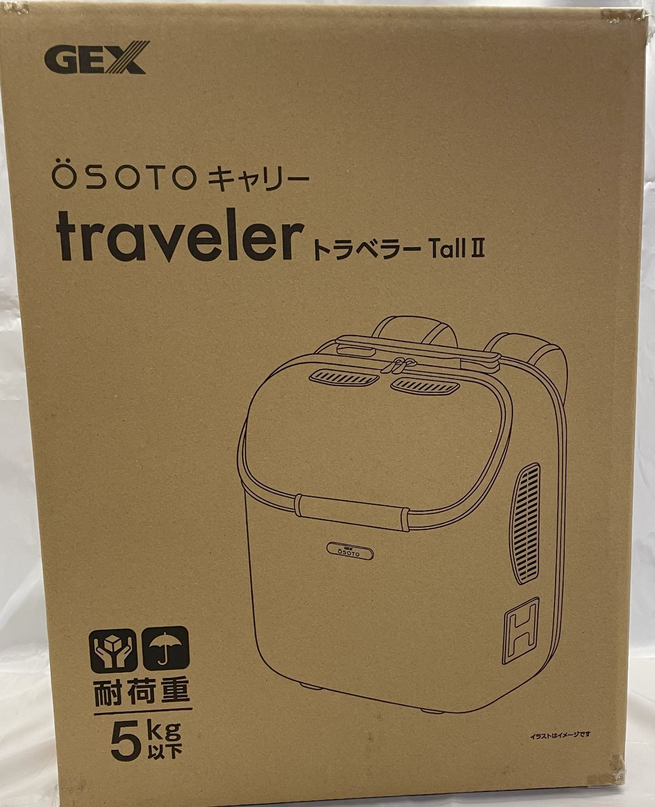 猫 犬 リュックOSOTOキャリー トラベラーTaLL 耐荷重5kg 犬用キャリー 　猫用キャリー 通院 災害 移動 : ジェックス OSOTO キャリー トラベラーTall ネイビー