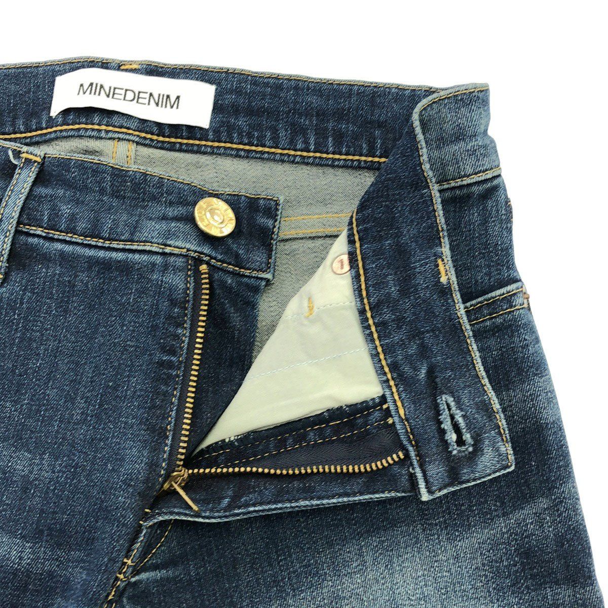 MINEDENIM マインデニム slim 5pocket ストレッチスキニーデニムパンツ 