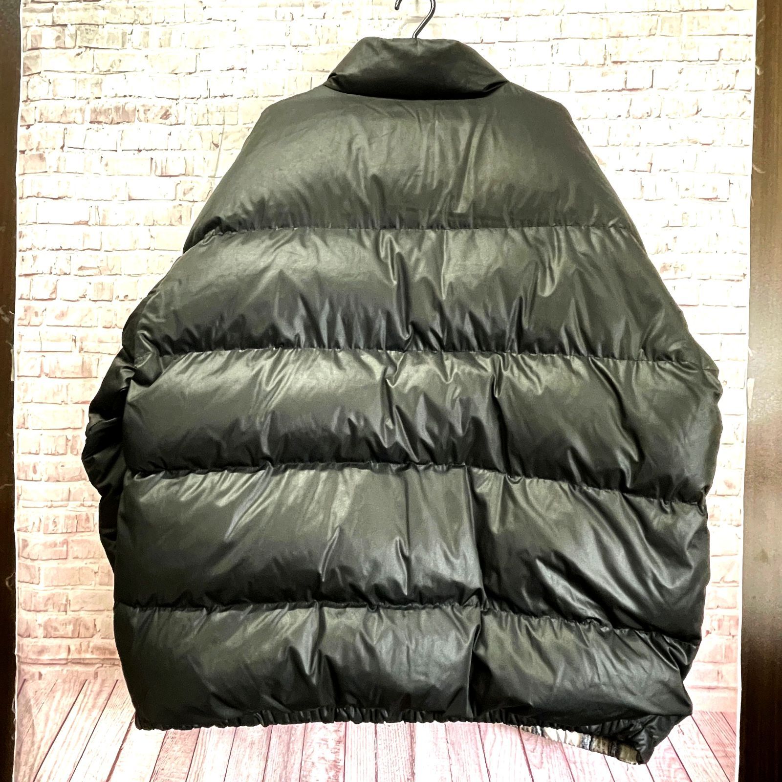 ジャケット・アウター DAIRIKU CheckNylon Reversible DownJacket 40%OFF】DAIRIKU/Check Nylon Reversible Down Jacket（Brown