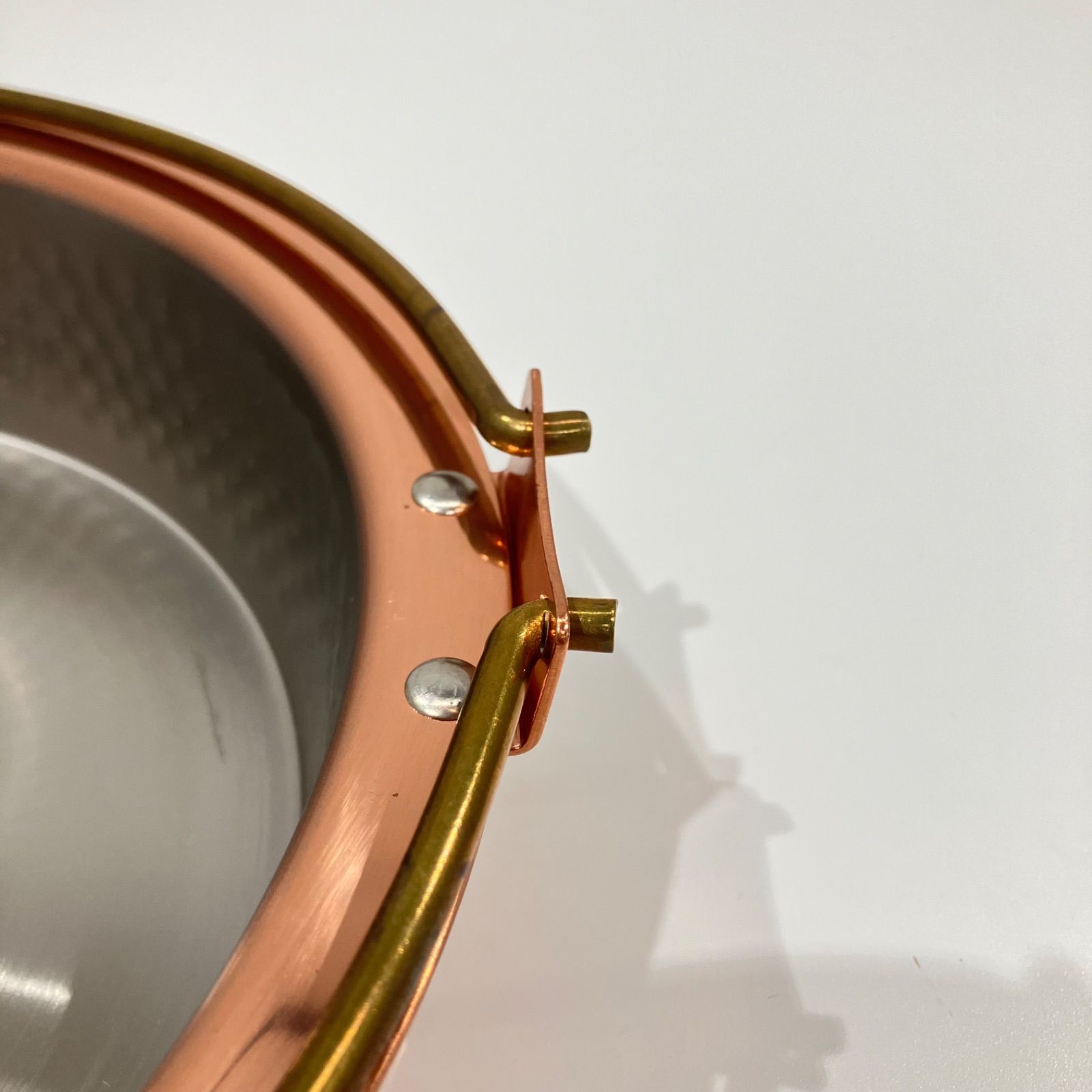 銅製 すきやき鍋 ツル付き COPPER100 HOME WARE 新光金属 【送料無料