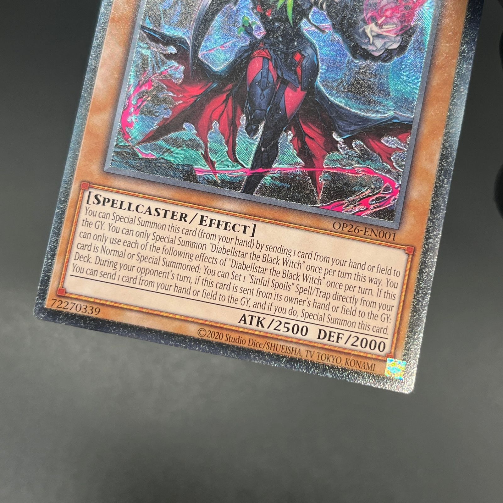 北米 英語版 黒魔女ディアベルスター 遊戯王 レリーフ OTS26 OP26 1