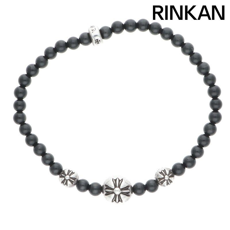 クロムハーツ 4mm BEAD ブラックトルマリンビーズブレスレット クロムハーツ 4mm BEAD/4mmビーズブレス BEAD12 4mmブラック
