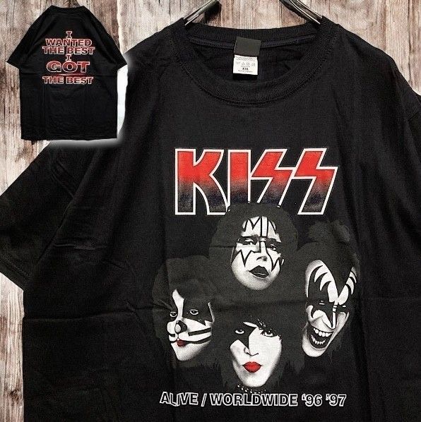 80s KISS キッス バンT 七分丈トップス y2k グランジ ロック 80s KISS キッス バンT 七分丈トップス y2k グランジ ロック