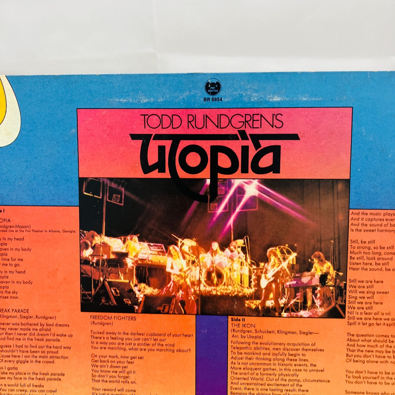 A【LP レコード】 ToddRundgren トッドラングレン UTOPIA