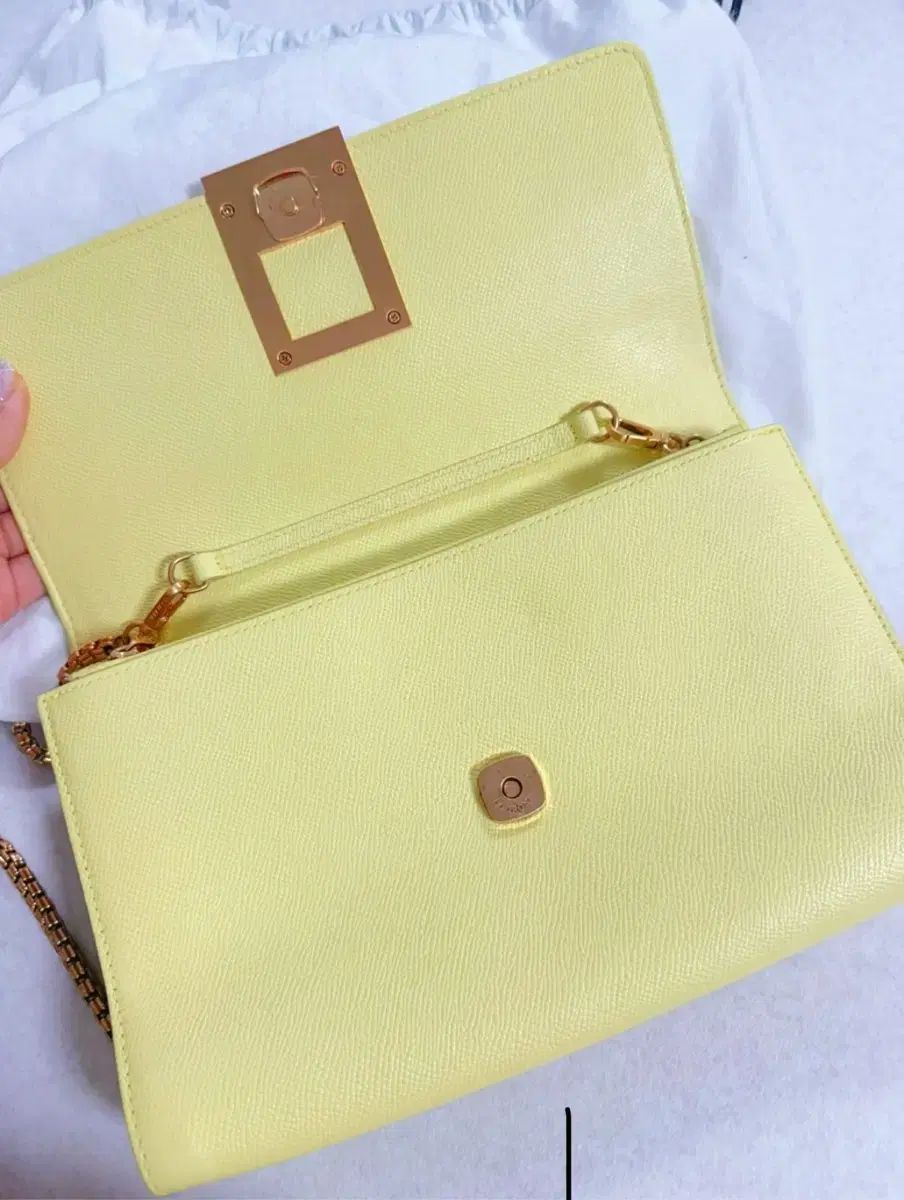 COURONNE クロンヌ チェーン クロスバッグ 黄色