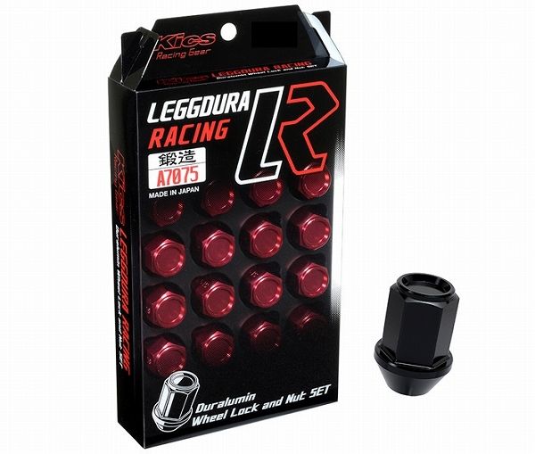 協永産業/KYO-EI Kics レデューラレーシング ロック＆ナットセット ブラック M12×P1.25 入数：1セット(ナット16個/ロック4個) KIC3K