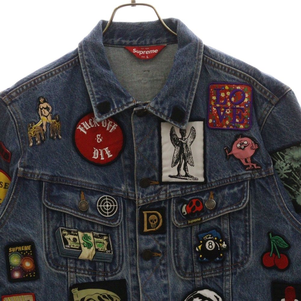 SUPREME (シュプリーム) 18SS Patches Denim Trucker Jacket