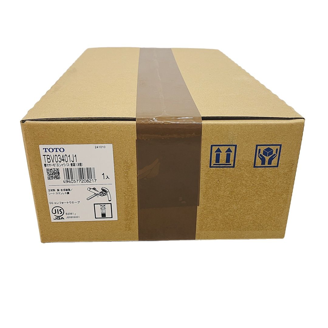 TOTO TBV03401J1 浴室用 壁付サーモスタット混合栓 コンフォートウエーブ C10420401