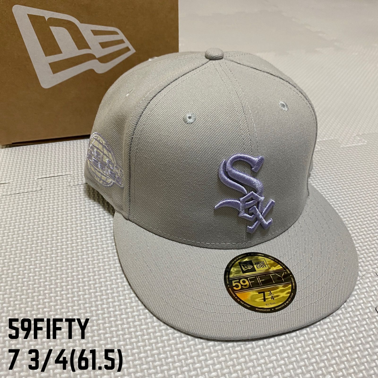 《NEWERA》ニューエラ シカゴ ホワイトソックス 59FIFTY キャップ スモークパープル グレー サイドパッチ 7 3/4
