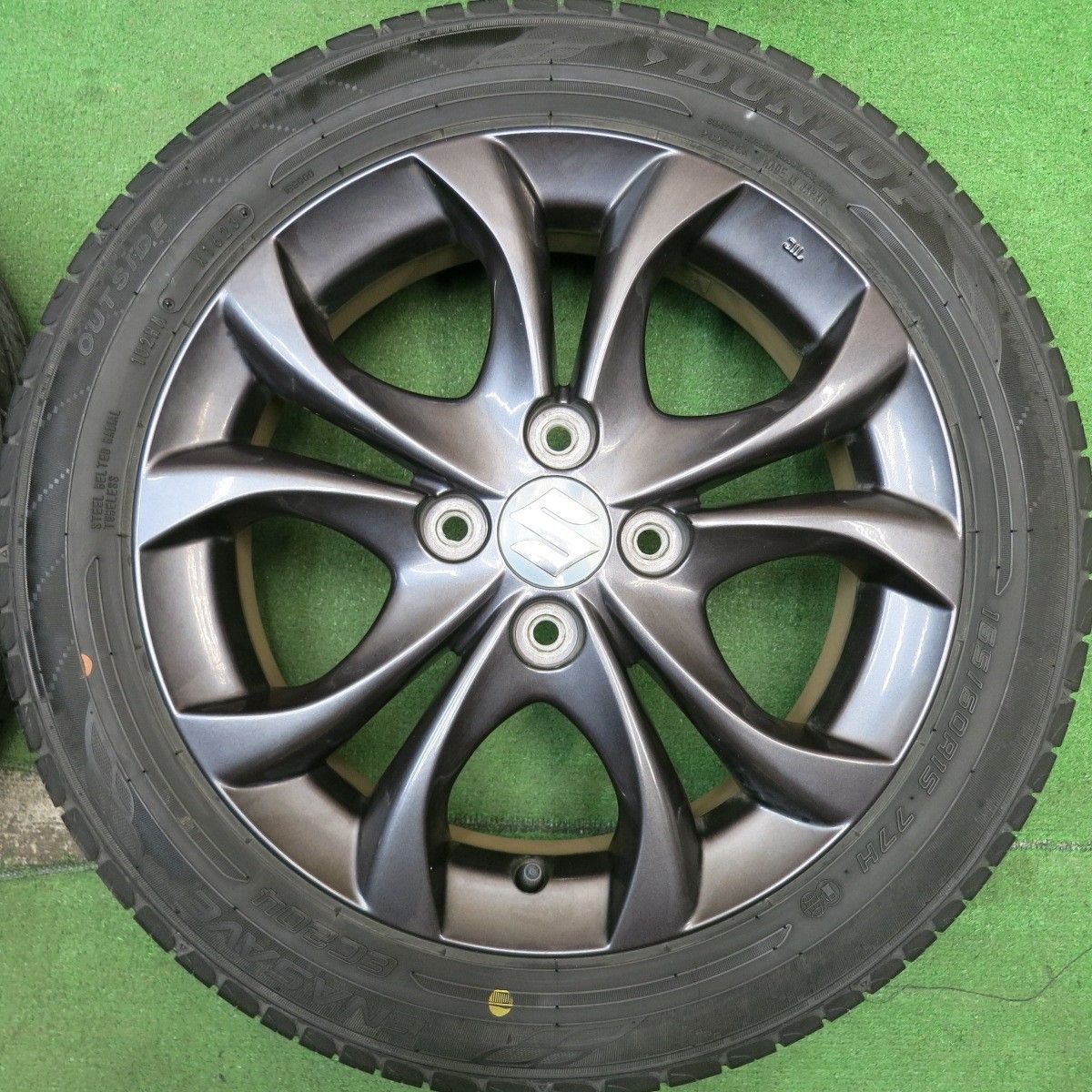 バリ溝！23年！8.5分☆スズキ ソリオ 純正 165/60R15 ダンロップ 