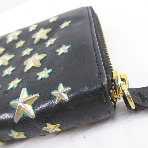 ジミーチュウ JIMMY CHOO 長財布 スタースタッズ ラウンド