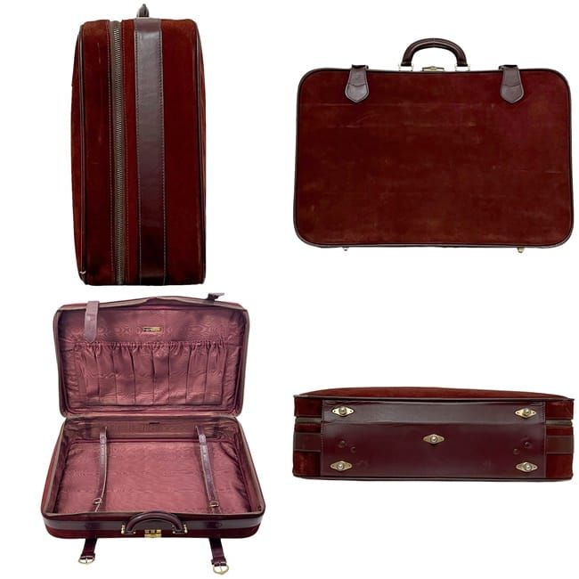 【正規品取扱店舗】 カルティエ トランク ボルドー マスト スエード レザー 最大15％オフで販売。