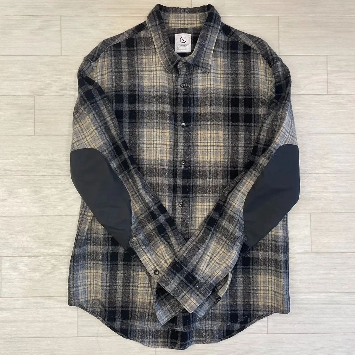 【中古】ビズビム VISVIM BLACK ELK FLANNEL フラネルシャツ チェックシャツ 1 ベージュ 0116205011023 メンズ ヴィズヴィム チェックシャツ ビズビム VISVIM BLACK ELK FLANNEL フラ