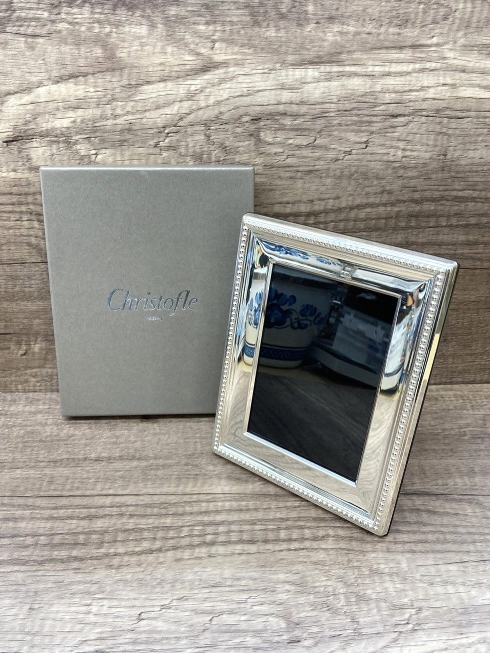 Christofle PARIS クリストフル フォトフレーム 写真立て シルバーコーティング 約18cm×14cm