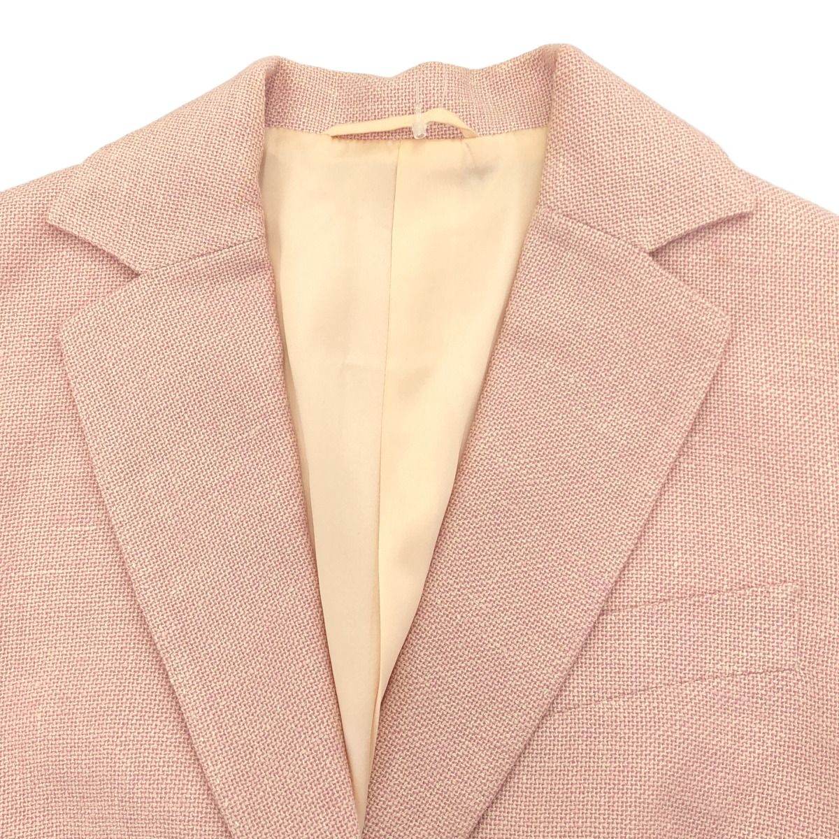 【Kiton】美品！テーラードジャケット　ピンク　カシミア　シルク　42 Kiton キートン シルクリネンテーラードジャケット ピンク 40 - メルカリ