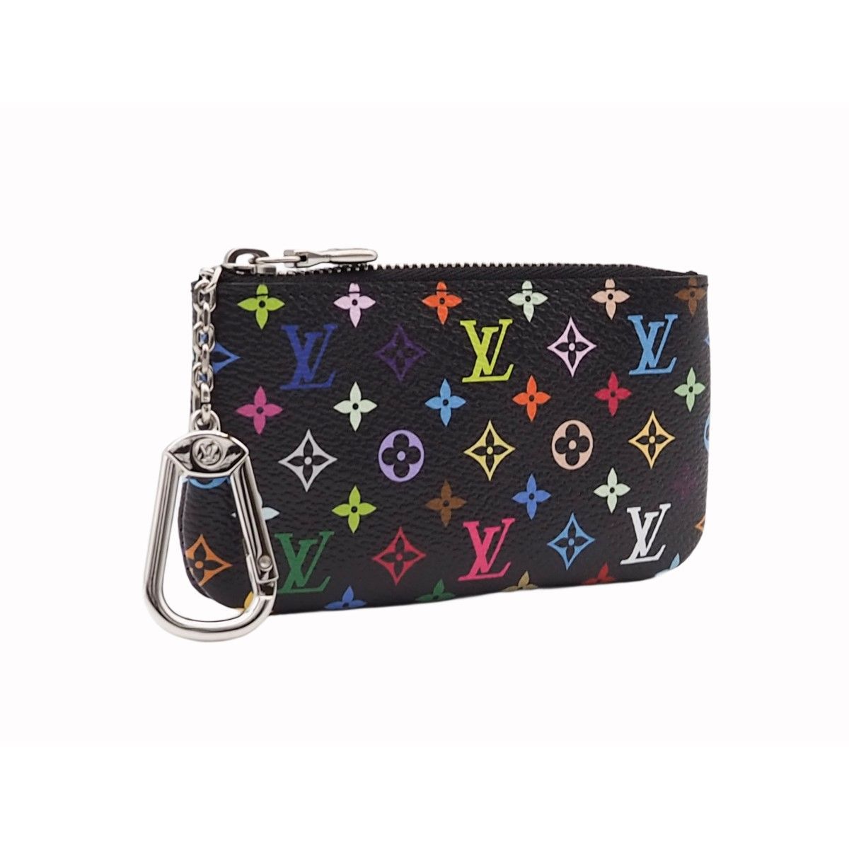 ルイヴィトン キーリング付きコインケース 桜柄 ×村上隆コラボ ポシェットクレ  {item.attribute.custom_model_number}} レディース LOUIS VUITTON 中古
