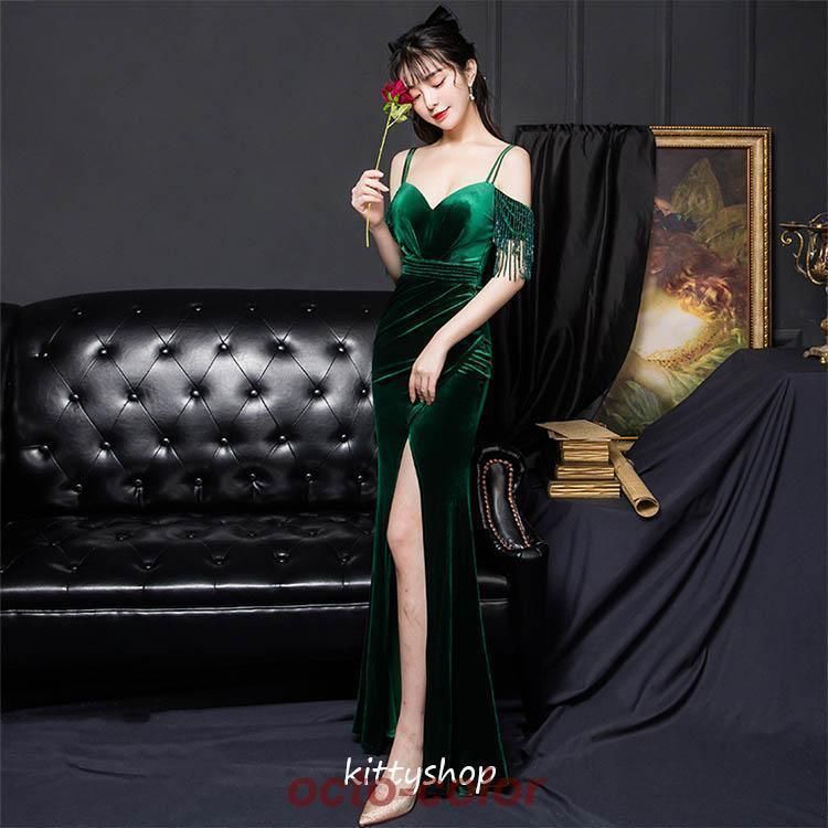 キャミドレス ロングドレス