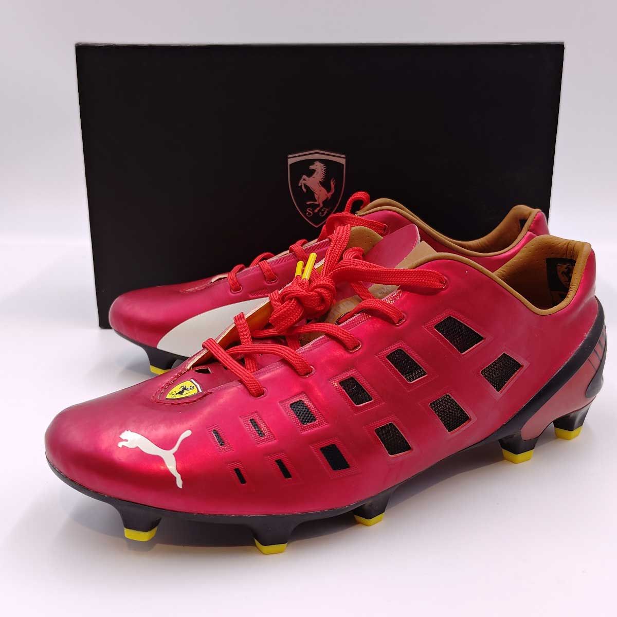 PUMA - プーマ サッカースパイク evoSPEED エヴォスピード 1.3 FG F947 LIMITED EDITION 26cm 103321-01 PUMA フェラーリモデル コラボ プーマ サッカースパイク evoSPEED エヴォスピード 1.3 FG F947