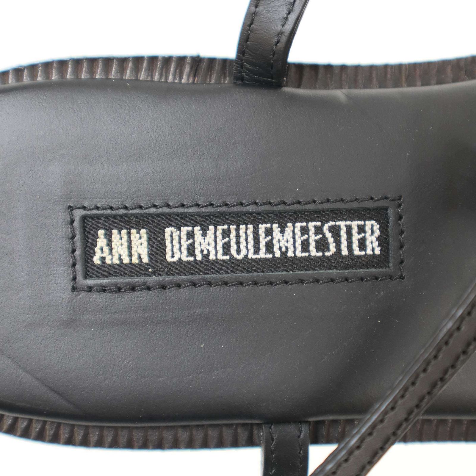 ANN DEMEULEMEESTER アンドゥムルメステール 18SS レースアップレザー  