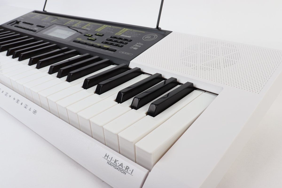 CASIO 61鍵盤 電子キーボード LK-116 椅子 スタンド付き 光