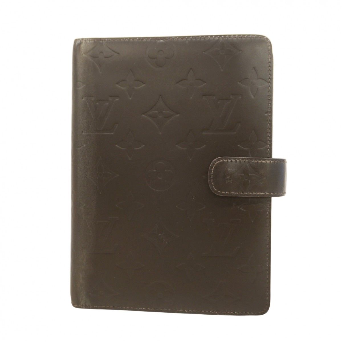 5mc2583 ルイヴィトン 手帳カバー モノグラム マット アジェンダMM R20922 ノワール メンズ レディース ユニセックス