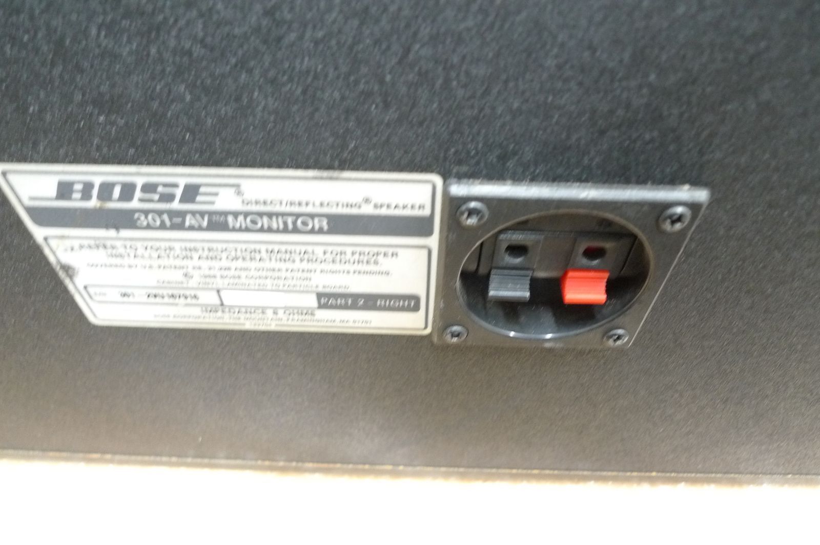 BOSE ボーズ 301-AV MONITOR スピーカーペア ③ bose 管理0131 【公式 