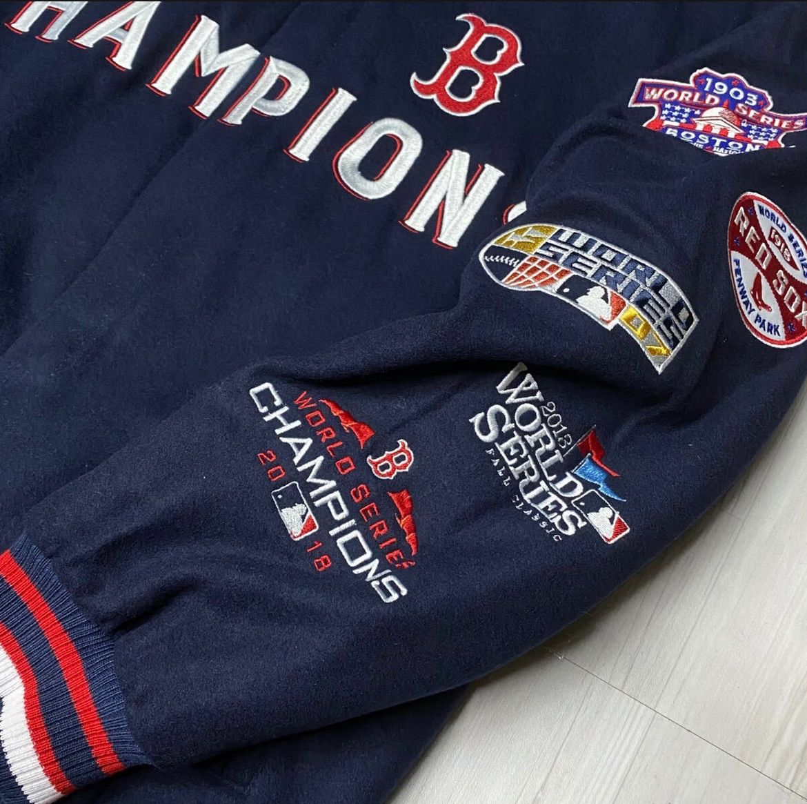 MLB JHデザイン REDSOX ボストン レッドソックス 限定 チャンピオンズ リバーシブルスタジャン - メルカリ