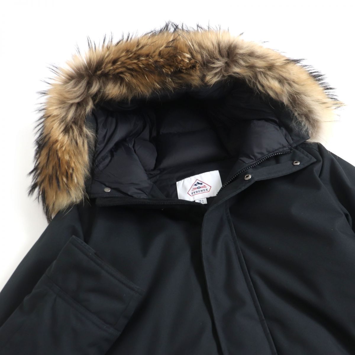 美品□PYRENEX/ピレネックス ANNECY FUR アヌシー ファー フーデッド