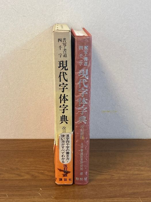 現代字体字典 改訂新版: 書写・書道四千字 (辞典) 講談社 日本