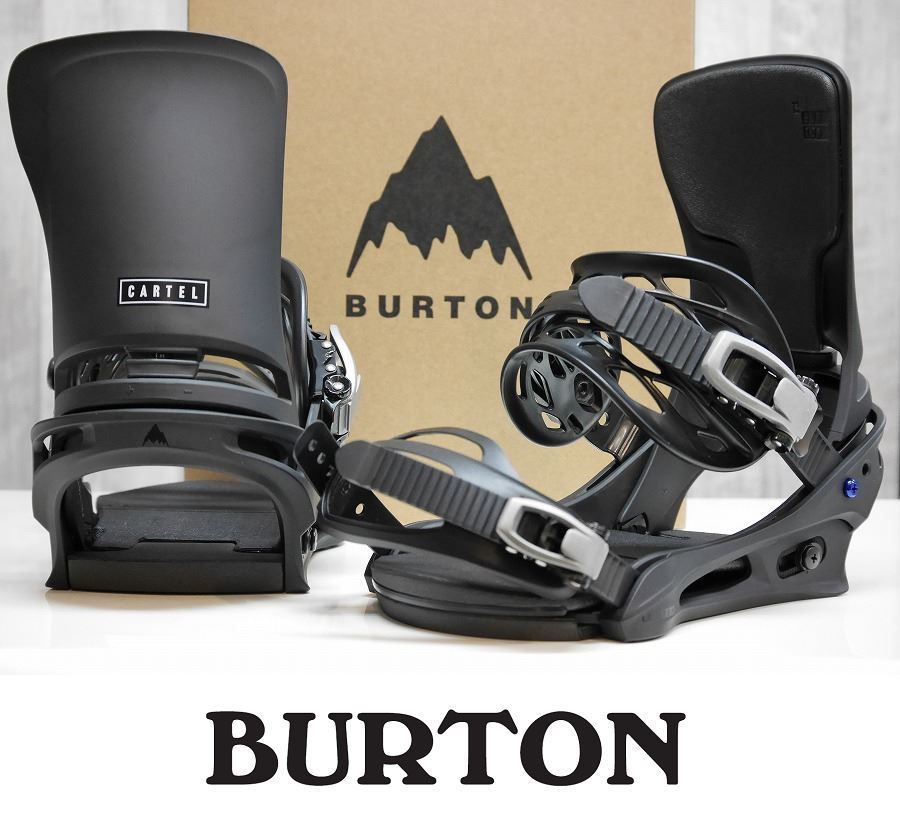 【新品:SALE】25 BURTON CARTEL Re:Flex - Black - Mサイズ 正規品 保証付 スノーボード バインディング