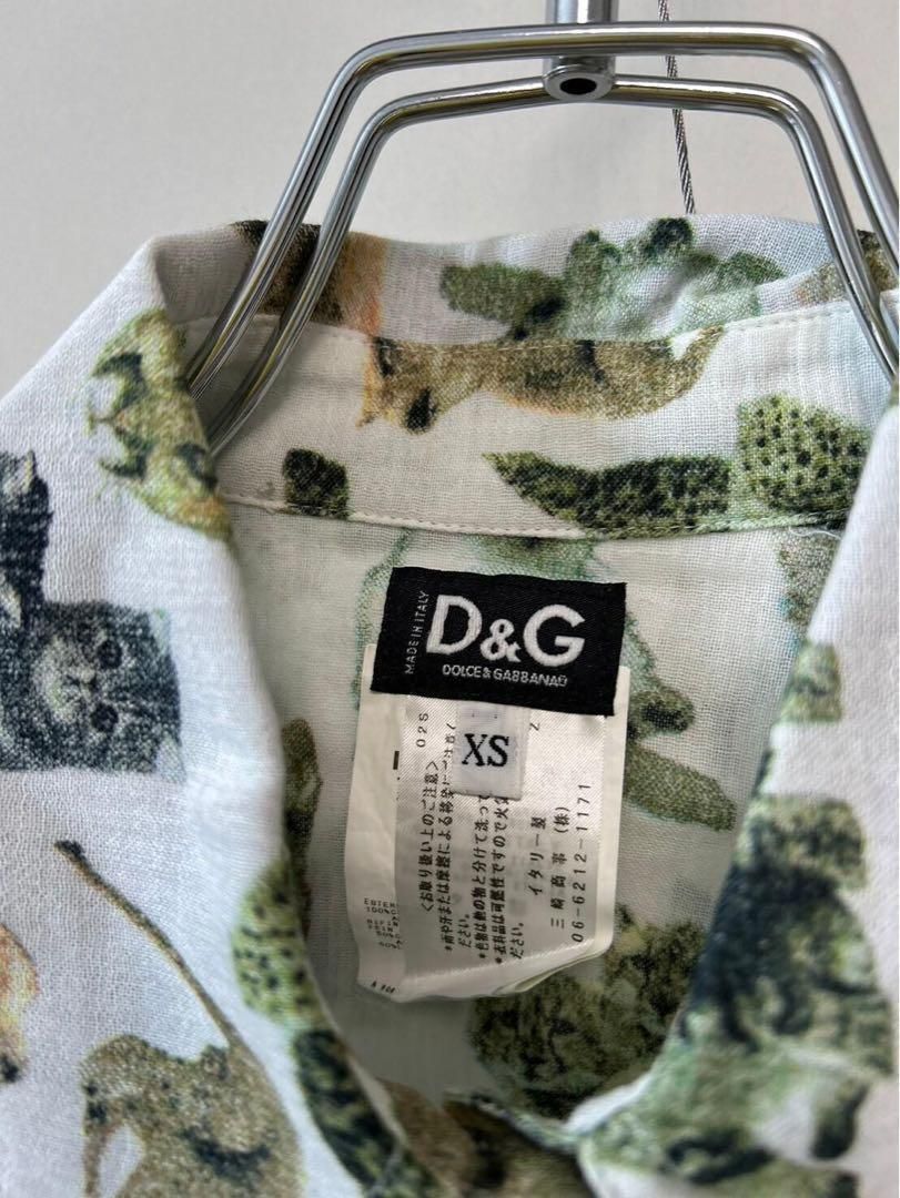D&G ドルガバ シャツ カッターシャツ Yシャツ アニマル ブラウス D&G ドルガバ シャツ カッターシャツ Yシャツ アニマル ブラウス