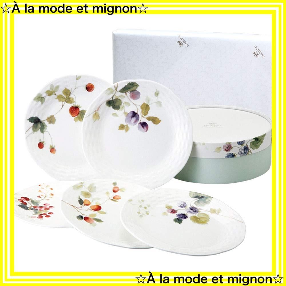 NARUMI(ナルミ) プレート 皿 セット ルーシーガーデン ベリー柄 5柄